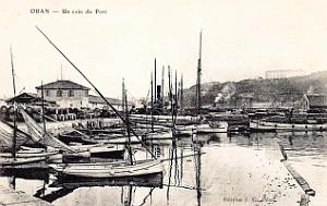 Oran - Port - Coin fut de vin et barque